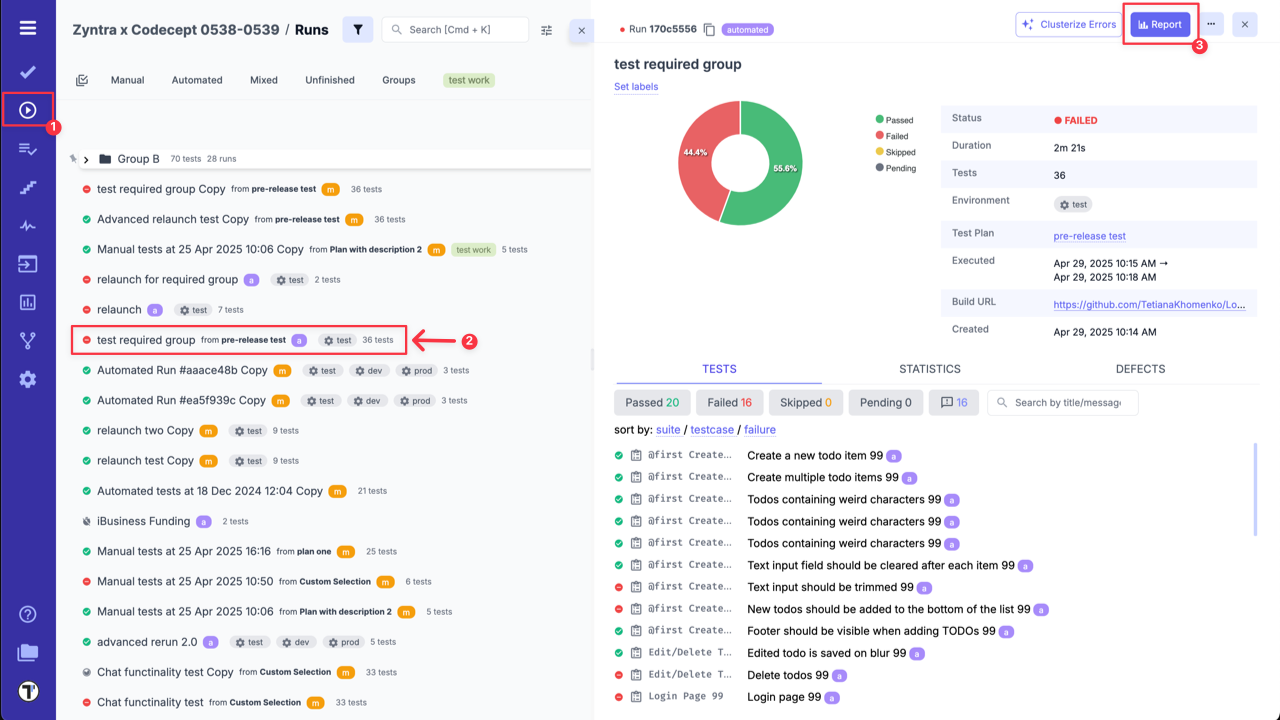Testomat.io - export as Spreadsheet
