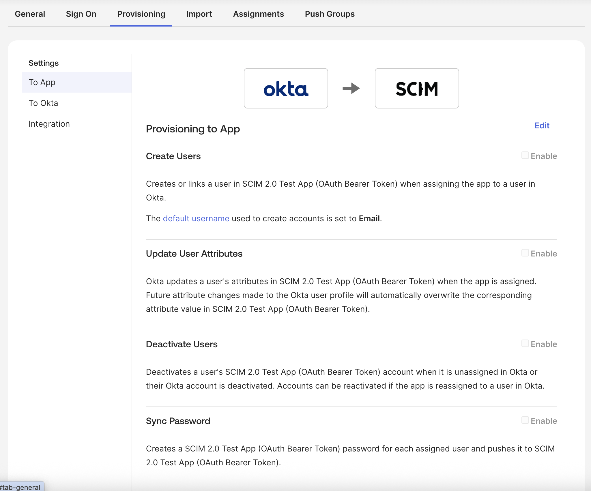 Testomatio - Okta SCIM Integration